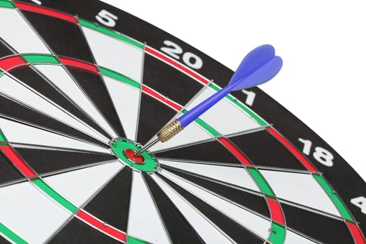Dartboard bullŽs eye. Isolated on white background