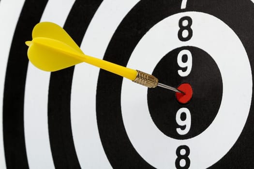 Dartboard bullŽs eye. Isolated on white background
