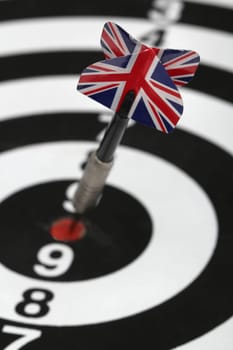 Dartboard bullŽs eye.