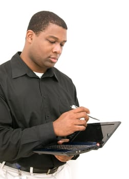 Male on Tablet PC