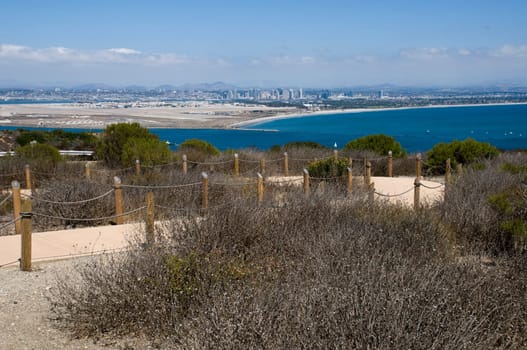 Trail at Point Loma in San Diego.