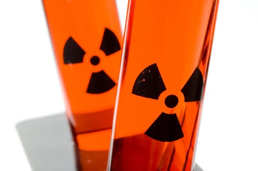Test Tubes with Hazardous Liquid.