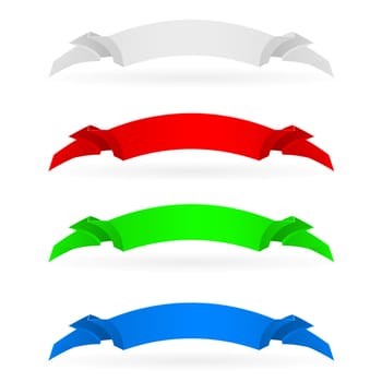 Banners set number four. Illustration on white background for design