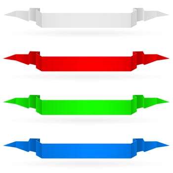 Banners set number three. Illustration on white background for design