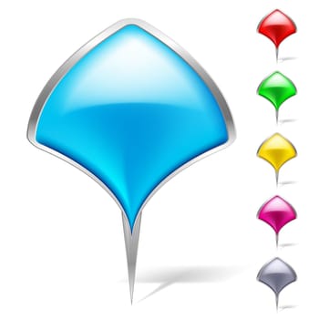 Abstract Pointers set. Illustration on white background for design