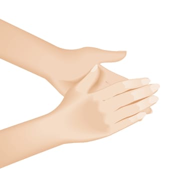 Hand washing. Illustration on white background for design