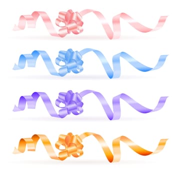 Gift Bows and Ribbons. Illustration on white background