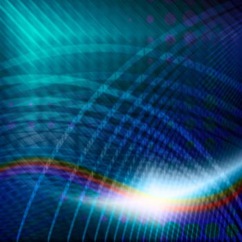 Background Blue Waves Abstract - Imaging