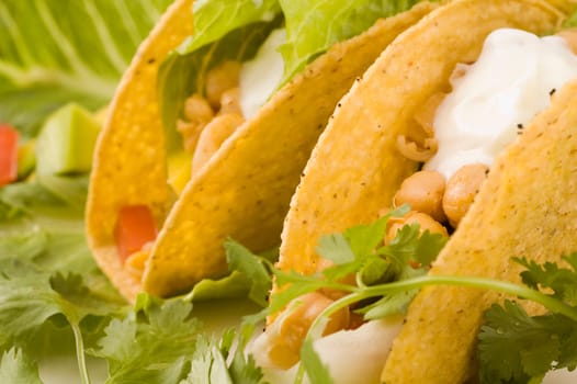 Vegetarian Tacos with Chickpeas.