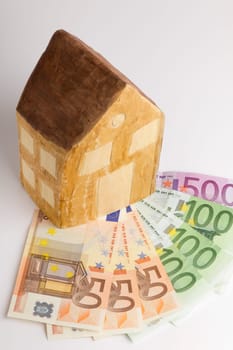 House on banknotes