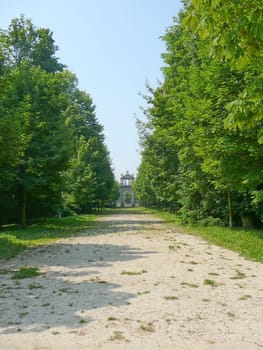 Ancient villa Pisani garden in Padua (Padova) in Veneto, Northern Italy