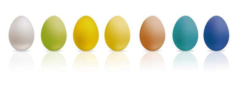 Colorful Easter Eggs Illustration