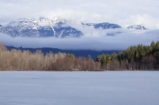 Frozen lake