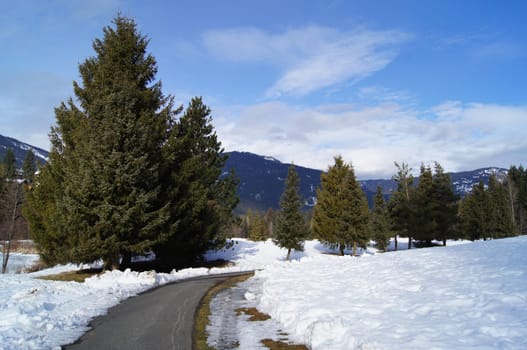 Road to Ski resort