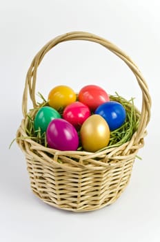 Easter Basket with Gold Egg