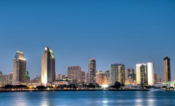 HDR of San Diego Skyline
