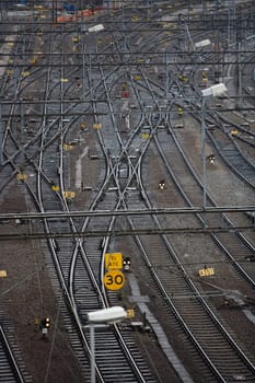 Full Frame of Railroad Tracks
