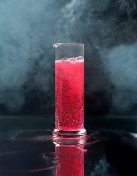 Laboratory Glass with red liquid