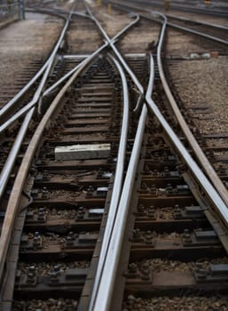 Full Frame of Railroad Tracks