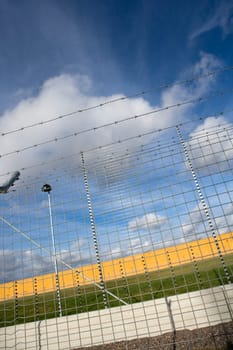 Surounding wall at a prison