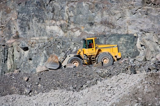 Truck at a pit mine