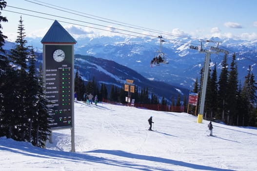 Blackcombe Chairlift, Whistler, Canada