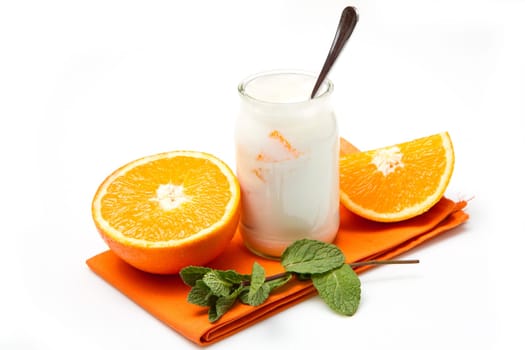 yogurt with orange