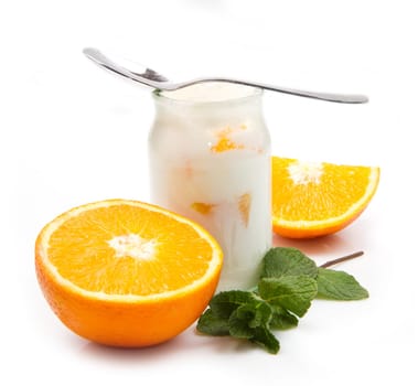 yogurt with orange