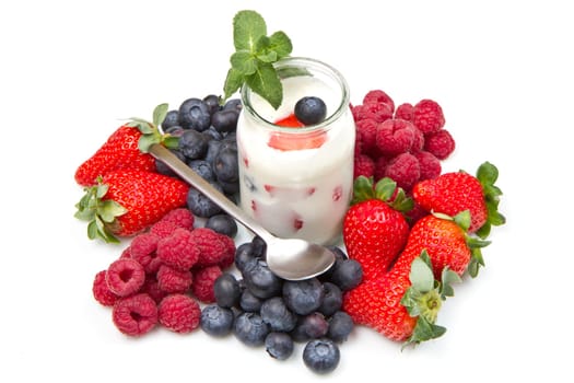 Yogurt with berries