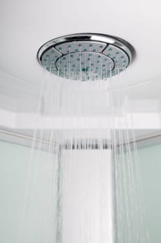 Shower head in the bathroom close up shoot