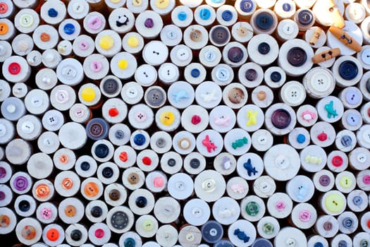 colorful buttons display round boxes pattern texture