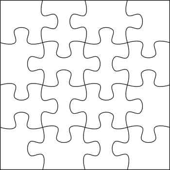 Puzzle background template 4x4 usefull for masking photo and illustration