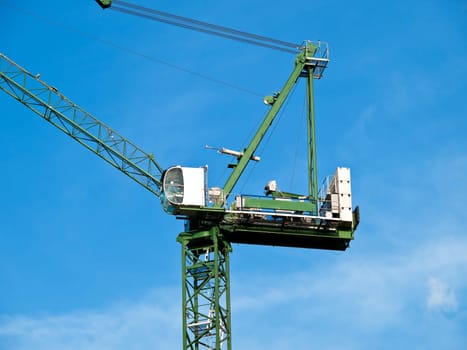 big crane and blue sky