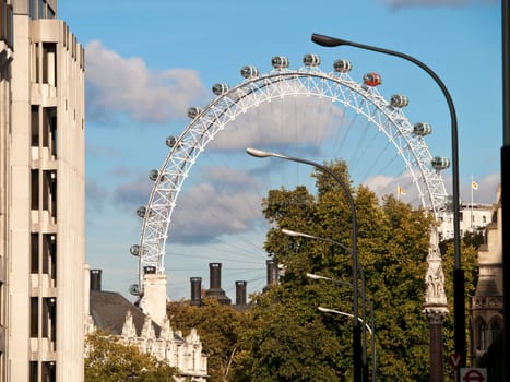London eye and city lights