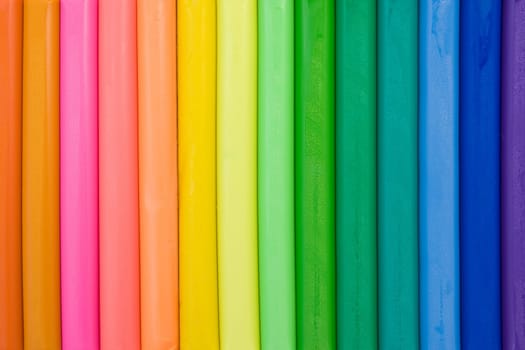 vivid background made from colorful clay sticks