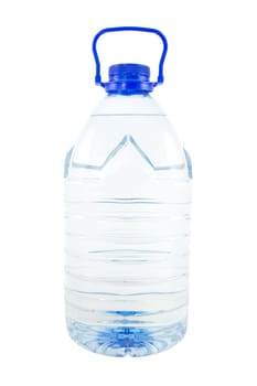 Big bottle of water isolated on white background