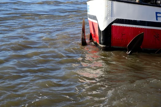 Bow of an inland vessel