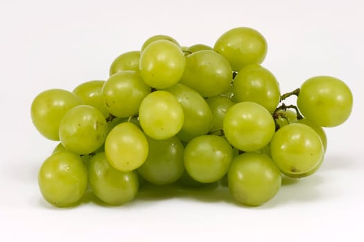 Green Grapes (Muscat)  beautiful freshly cut and photographed cluster isolated