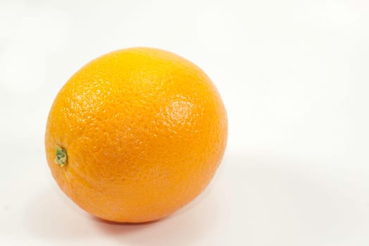 bright orange fruit isolated on a white background