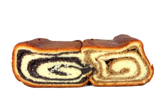 Yeast bred filled with poppyseed and with walnut