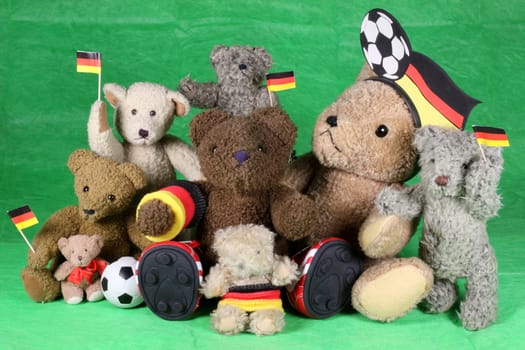 German football fans (teddy bears)