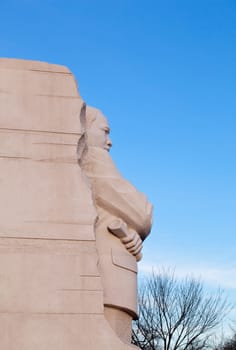 Washington, DC - February 13: Monument to Dr Martin Luther King on February 13, 2012. Government agreed  on Feb 12 to change the Drum Major words on the statue