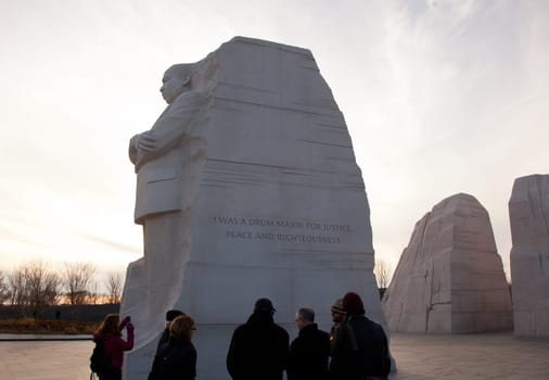 Washington, DC - February 13: Monument to Dr Martin Luther King on February 13, 2012. Government agreed  on Feb 12 to change the Drum Major words on the statue