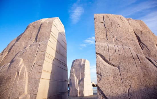 Washington, DC - February 13: Monument to Dr Martin Luther King on February 13, 2012. Government agreed  on Feb 12 to change the Drum Major words on the statue