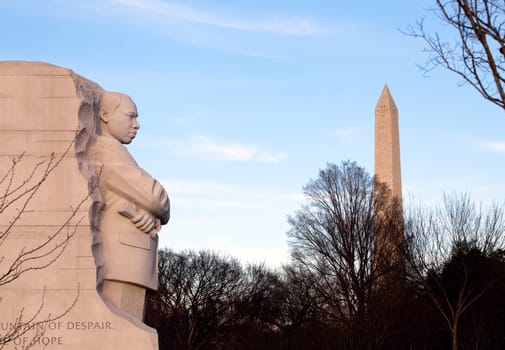 Washington, DC - February 13: Monument to Dr Martin Luther King on February 13, 2012. Government agreed  on Feb 12 to change the Drum Major words on the statue
