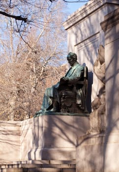 Monument and memorial to President James Buchanan in Washington DC