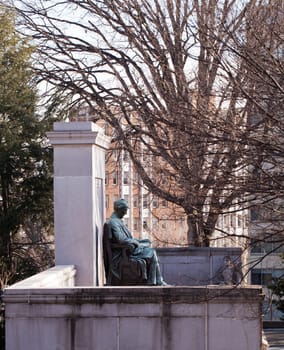 Monument and memorial to President James Buchanan in Washington DC