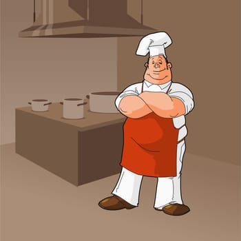Cook In a Kitchen Clip Art