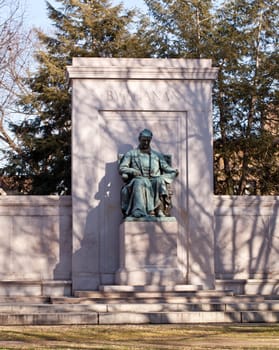 Monument and memorial to President James Buchanan in Washington DC