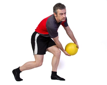 Fitness training with medicine ball